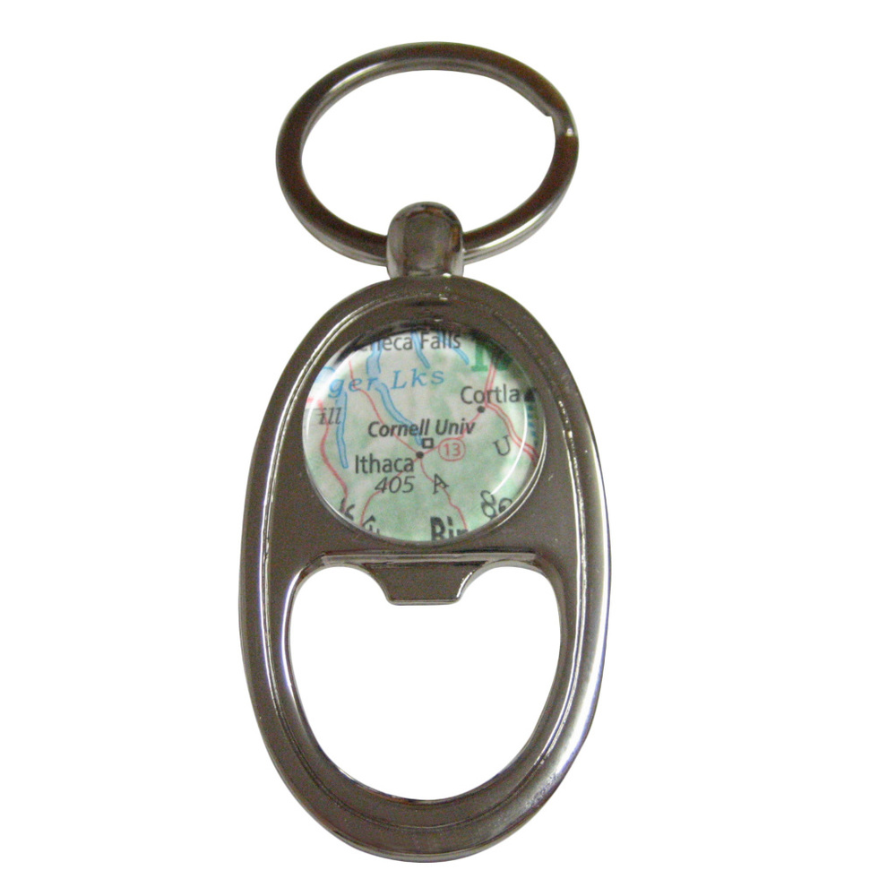 Cornell University Map Bottle Opener Key Chain - image 1